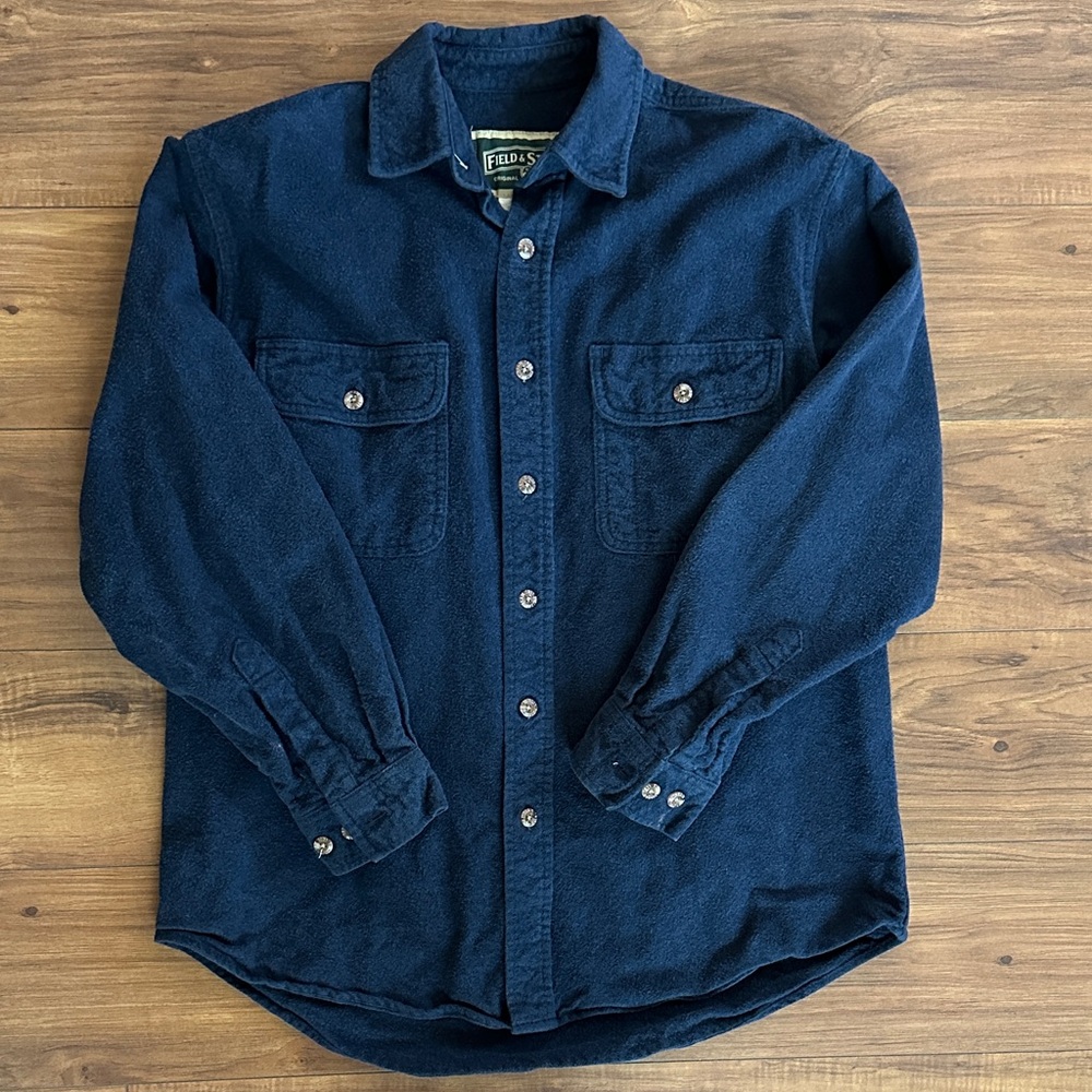 Field & Stream Navy Casual Button Down Shirt